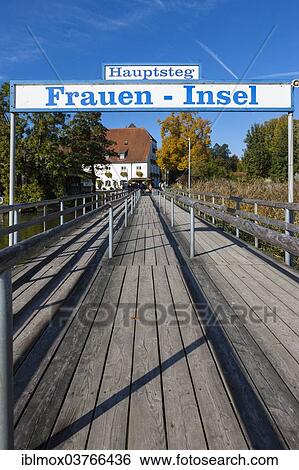 "Main jetty, access to Island Frauenchiemsee or Fraueninsel, Chiemsee, Upper Bavaria, Bavaria, Germany, Europe" View Large Photo Image Stock Photograph - "Main jetty, access to Island Frauenchiemsee or Fraueninsel, Chiemsee, Upper Bavaria, Bavaria, Germany, Europe". Fotosearch
