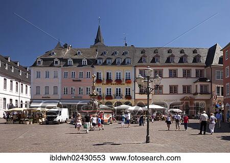 "Main market square with Petrusbrunnen fountain, Trier, Rhineland-Palatinate, Germany, Europe, PublicGround, Europe" View Large Photo Image Stock Image - "Main market square with Petrusbrunnen fountain, Trier, Rhineland-Palatinate, Germany, Europe, PublicGround, Europe". Fotosearch