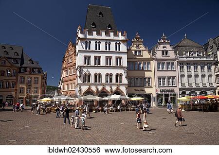 "Main market square with Steipe, gothic building, Trier, Rhineland-Palatinate, Germany, Europe, PublicGround, Europe" View Large Photo Image Stock Photograph - "Main market square with Steipe, gothic building, Trier, Rhineland-Palatinate, Germany, Europe, PublicGround, Europe". Fotosearch