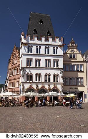 "Main market square with Steipe, gothic building, Trier, Rhineland-Palatinate, Germany, Europe, PublicGround, Europe" View Large Photo Image Stock Photography - "Main market square with Steipe, gothic building, Trier, Rhineland-Palatinate, Germany, Europe, PublicGround, Europe". Fotosearch