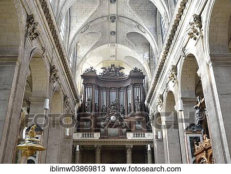 "Main organ built by Cavaille-Coll, Catholic Parish Church of Saint-Sulpice de Paris, Saint-Germain-des-Pres, Paris, Ile-de-France, France, Europe" View Large Photo Image Stock Image - "Main organ built by Cavaille-Coll, Catholic Parish Church of Saint-Sulpice de Paris, Saint-Germain-des-Pres, Paris, Ile-de-France, France, Europe". Fotosearch