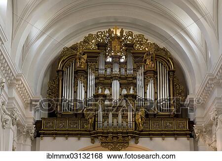 "Main organ in St. Salvator Cathedral of Fulda, Fulda Cathedral, Fulda, Fulda, Hesse, Germany, Europe" View Large Photo Image Stock Photo - "Main organ in St. Salvator Cathedral of Fulda, Fulda Cathedral, Fulda, Fulda, Hesse, Germany, Europe". Fotosearch