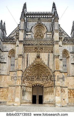 "Main portal, Monastery of Santa Maria da Vitoria, Monastery Church of Batalha, Mosteiro da Batalha, UNESCO World Cultural Heritage Site, Batalha, Leiria District, Portugal, Europe" View Large Photo Image Stock Image - "Main portal, Monastery of Santa Maria da Vitoria, Monastery Church of Batalha, Mosteiro da Batalha, UNESCO World Cultural Heritage Site, Batalha, Leiria District, Portugal, Europe". Fotosearch