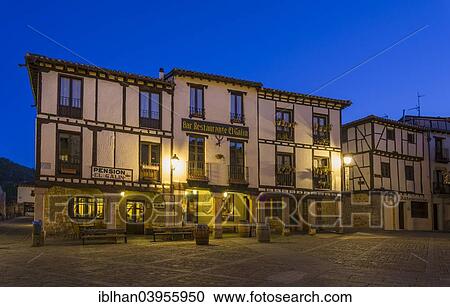"Main square at night, Covarrubias, Castile and Leon, Spain, Europe" View Large Photo Image Stock Image - "Main square at night, Covarrubias, Castile and Leon, Spain, Europe". Fotosearch