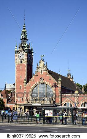 "Main station Gdansk Glowny, Gdansk, Pomeranian Voivodeship, Poland, Europe" View Large Photo Image Stock Photography - "Main station Gdansk Glowny, Gdansk, Pomeranian Voivodeship, Poland, Europe". Fotosearch