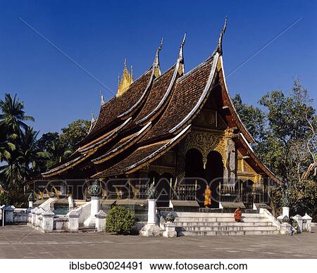 "Main temple, Wat Xieng Tong or Vat Xienthong, Thong, Luang Prabang, Luang Prabang Province, Laos, Asia" View Large Photo Image Stock Image - "Main temple, Wat Xieng Tong or Vat Xienthong, Thong, Luang Prabang, Luang Prabang Province, Laos, Asia". Fotosearch