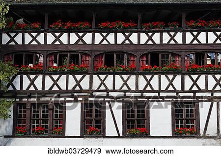 "Maison des Tanners, half-timbered house, restaurant, Petite-France, Strasbourg, Departement Bas-Rhin, Alsace, France, Europe" View Large Photo Image Stock Photo - "Maison des Tanners, half-timbered house, restaurant, Petite-France, Strasbourg, Departement Bas-Rhin, Alsace, France, Europe". Fotosearch