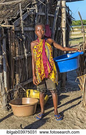 "Malagasy woman in a fishing village, Betany, Morondava, Toliara province, Madagascar, Africa" View Large Photo Image Stock Image - "Malagasy woman in a fishing village, Betany, Morondava, Toliara province, Madagascar, Africa". Fotosearch