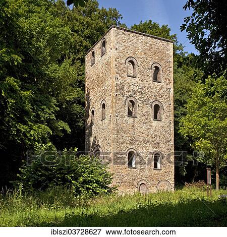"Malakowturm tower of the former colliery of Zeche Brockhauser Tiefbau, Bochum, Ruhr district, North Rhine-Westphalia, Germany, Europe" View Large Photo Image Stock Photo - "Malakowturm tower of the former colliery of Zeche Brockhauser Tiefbau, Bochum, Ruhr district, North Rhine-Westphalia, Germany, Europe". Fotosearch