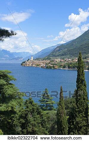 "Malcesine on Lake Garda, Italy, Europe" View Large Photo Image Picture - "Malcesine on Lake Garda, Italy, Europe". Fotosearch