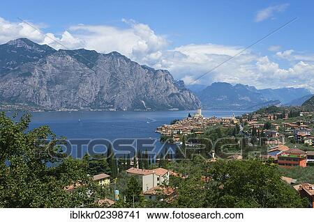 Stock Image - "Malcesine on Lake Garda, Italy, Europe". Fotosearch