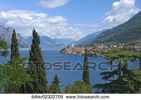 Stock Photography - "Malcesine on Lake Garda, Italy, Europe". Fotosearch