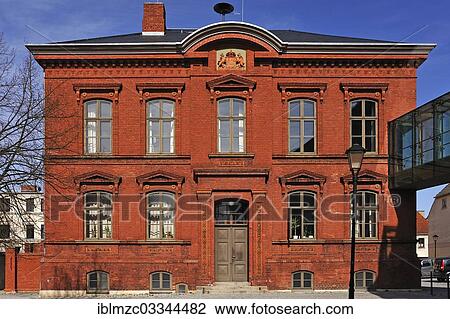 Stock Image - "Malchow City Hall, Malchow, Mecklenburg-Western Pomerania, Germany, Europe". Fotosearch