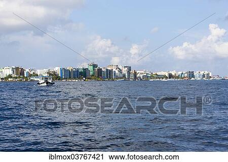 "Male seen from the sea, Male, North Male Atoll, Maldives, Asia" View Large Photo Image Stock Image - "Male seen from the sea, Male, North Male Atoll, Maldives, Asia". Fotosearch
