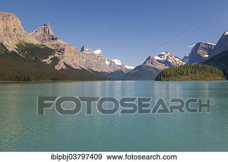 Stock Photo - "Maligne Lake, Jasper National Park, Canada, North America". Fotosearch