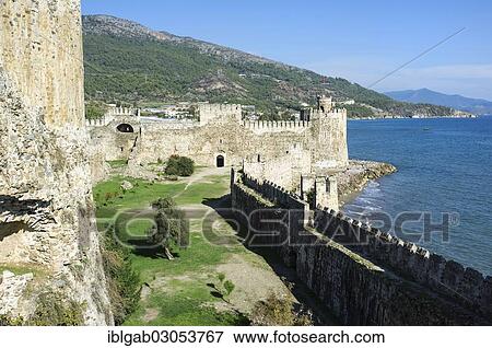 Stock Photo - "Mamure Castle, Anamur, Anatolia, Turkey, Asia". Fotosearch