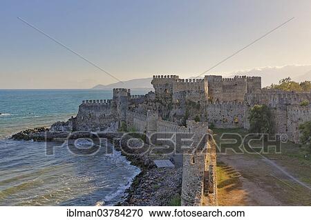 Stock Image - "Mamure Castle, Anamur, Mersin province, Cilicia, Turkish Riviera, Turkey, Asia". Fotosearch