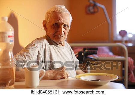 "Man, 78 years, in a nursing home" View Large Photo Image Stock Image - "Man, 78 years, in a nursing home". Fotosearch