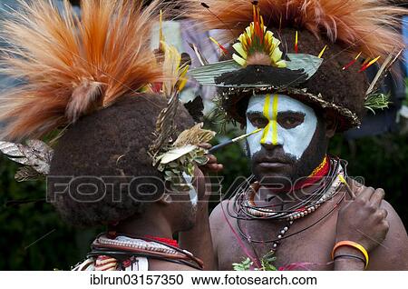 "Man is made up of the traditional Sing Sing gathering in the highlands, Paya, Papua New Guinea, Oceania" View Large Photo Image Stock Image - "Man is made up of the traditional Sing Sing gathering in the highlands, Paya, Papua New Guinea, Oceania". Fotosearch