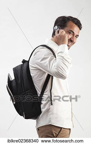 man wearing backpack