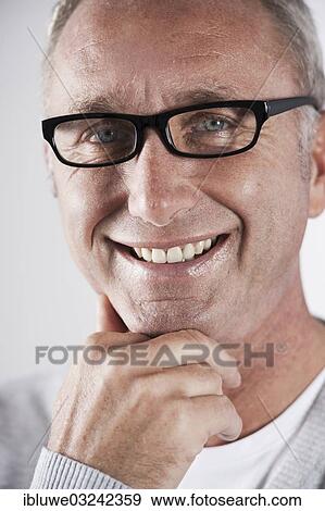 "Man wearing glasses, portrait, Mannheim, Baden-Wurttemberg, Germany, Europe" View Large Photo Image Stock Photo - "Man wearing glasses, portrait, Mannheim, Baden-Wurttemberg, Germany, Europe". Fotosearch