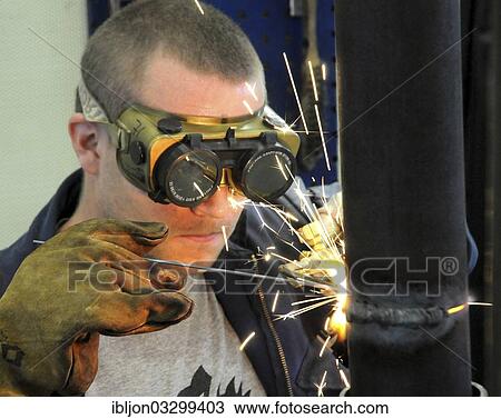 "Man welding at a vocational school, Ystad, Scania, Sweden, Europe" View Large Photo Image Stock Image - "Man welding at a vocational school, Ystad, Scania, Sweden, Europe". Fotosearch
