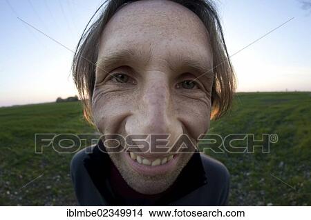 "Man with a big nose, distorted portrait" View Large Photo Image Picture - "Man with a big nose, distorted portrait". Fotosearch