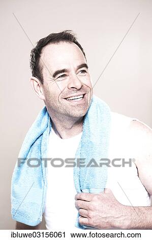 "Man with a towel around his neck, Mannheim, Baden-Wurttemberg, Germany, Europe" View Large Photo Image Stock Image - "Man with a towel around his neck, Mannheim, Baden-Wurttemberg, Germany, Europe". Fotosearch