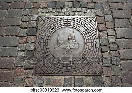 "Manhole cover, Riga, Latvia, Baltic States, Europe" View Large Photo Image Stock Image - "Manhole cover, Riga, Latvia, Baltic States, Europe". Fotosearch