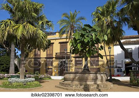 Stock Image - "Mansion, Icod, Tenerife, Canary Islands, Spain, Europe". Fotosearch