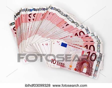 "Many 10-euro banknotes, fanned, Germany, Europe" View Large Photo Image Stock Photo - "Many 10-euro banknotes, fanned, Germany, Europe". Fotosearch