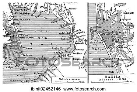 "Map of Manila and the surrounding area, Meyers Konversations-Lexikon encyclopedia, 1897" View Large Photo Image Stock Photograph - "Map of Manila and the surrounding area, Meyers Konversations-Lexikon encyclopedia, 1897". Fotosearch