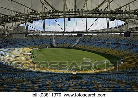 "Maracana Stadium, football stadium, view from the stands, venue of the 2014 FIFA World Cup, Rio de Janeiro, Brazil, South America" View Large Photo Image Stock Image - "Maracana Stadium, football stadium, view from the stands, venue of the 2014 FIFA World Cup, Rio de Janeiro, Brazil, South America". Fotosearch