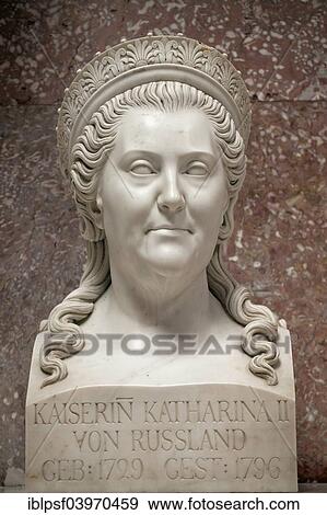 "Marble bust of Empress Catherine the Great, in the Walhalla memorial, in Donaustauf, Bavaria, Germany, Europe" View Large Photo Image Stock Photo - "Marble bust of Empress Catherine the Great, in the Walhalla memorial, in Donaustauf, Bavaria, Germany, Europe". Fotosearch