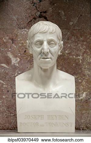 "Marble bust of Joseph Haydn in the Walhalla memorial, in Donaustauf, Bavaria, Germany, Europe" View Large Photo Image Stock Photo - "Marble bust of Joseph Haydn in the Walhalla memorial, in Donaustauf, Bavaria, Germany, Europe". Fotosearch