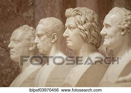 "Marble busts, Walhalla memorial, in Donaustauf, Bavaria, Germany, Europe" View Large Photo Image Stock Photograph - "Marble busts, Walhalla memorial, in Donaustauf, Bavaria, Germany, Europe". Fotosearch