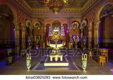 "Marble fountain, Moorish Kiosk in Schlosspark palace gardens, Schloss Linderhof Palace, Upper Bavaria, Bavaria, Germany, Europe" View Large Photo Image Stock Image - "Marble fountain, Moorish Kiosk in Schlosspark palace gardens, Schloss Linderhof Palace, Upper Bavaria, Bavaria, Germany, Europe". Fotosearch