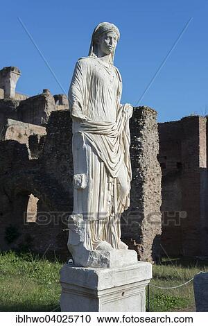 "Marble statue of a Roman woman in traditional garb, Roman Forum, Rione X Campitelli, Rome, Lazio, Italy, Europe" View Large Photo Image Stock Image - "Marble statue of a Roman woman in traditional garb, Roman Forum, Rione X Campitelli, Rome, Lazio, Italy, Europe". Fotosearch