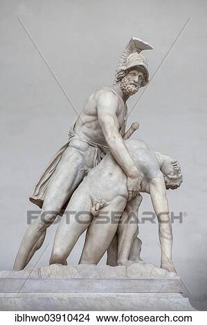 "Marble statues, Menelaus holding the body of Patroclus, Loggia dei Lanzi, Florence, Tuscany, Italy, Europe" View Large Photo Image Picture - "Marble statues, Menelaus holding the body of Patroclus, Loggia dei Lanzi, Florence, Tuscany, Italy, Europe". Fotosearch