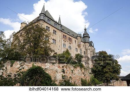 "Marburger Schloss castle, Marburg, Hesse, Germany, Europe" View Large Photo Image Stock Photo - "Marburger Schloss castle, Marburg, Hesse, Germany, Europe". Fotosearch