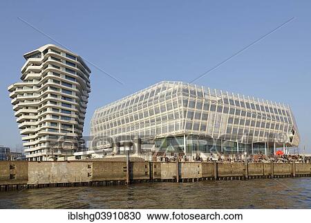 Marco Polo Tower And The Unilever Haus Hafencity Hamburg