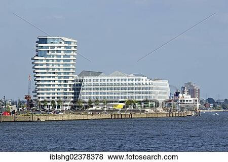 Marco Polo Tower And Unilever House Hamburg Germany Europe