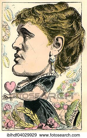 "Marie-Gabrielle Krauss, an Austrian-born French operatic soprano, caricature, 1882, by Alphonse Hector Colomb pseudonym B. Moloch, a French caricaturist" View Large Photo Image Stock Photo - "Marie-Gabrielle Krauss, an Austrian-born French operatic soprano, caricature, 1882, by Alphonse Hector Colomb pseudonym B. Moloch, a French caricaturist". Fotosearch