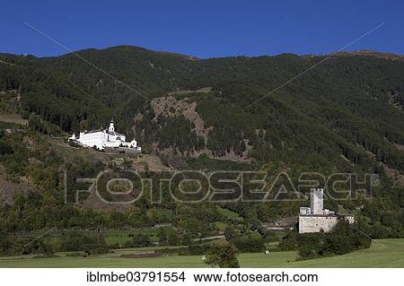 "Marienberg Abbey and Furstenburg castle in Burgeis, South Tyrol, Italy, Europe" View Large Photo Image Picture - "Marienberg Abbey and Furstenburg castle in Burgeis, South Tyrol, Italy, Europe". Fotosearch
