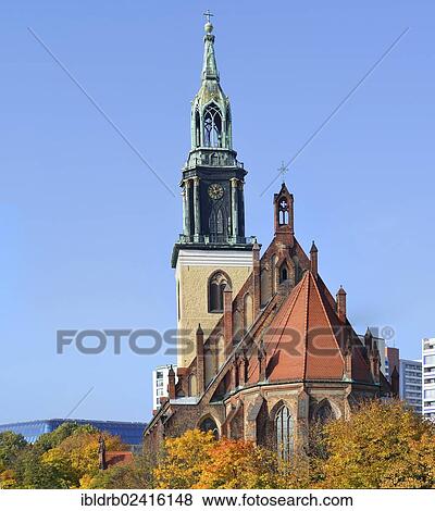 Marienkirche church seen from the east, Berlin, Germany, Europe View Large Photo Image Stock Photo - Marienkirche church seen from the east, Berlin, Germany, Europe. Fotosearch