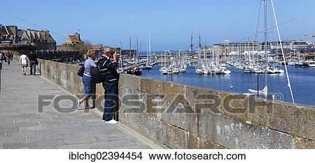 "Marina and ramparts, Saint Malo, Ille et Vilaine, Brittany, Bretagne, France, Europe" View Large Photo Image Picture - "Marina and ramparts, Saint Malo, Ille et Vilaine, Brittany, Bretagne, France, Europe". Fotosearch