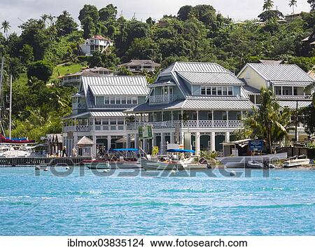 "Marina and shops in Marigot Bay, Castries region, St. Lucia island, Lesser Antilles, Windward Islands, St. Lucia" View Large Photo Image Picture - "Marina and shops in Marigot Bay, Castries region, St. Lucia island, Lesser Antilles, Windward Islands, St. Lucia". Fotosearch