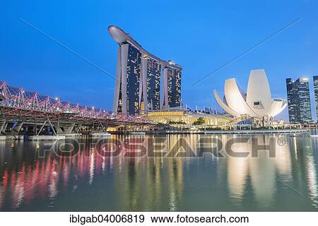 "Marina Bay at night, Singapore, Asia" View Large Photo Image Stock Photo - "Marina Bay at night, Singapore, Asia". Fotosearch