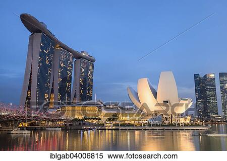 "Marina Bay at night, Singapore, Asia" View Large Photo Image Stock Photography - "Marina Bay at night, Singapore, Asia". Fotosearch
