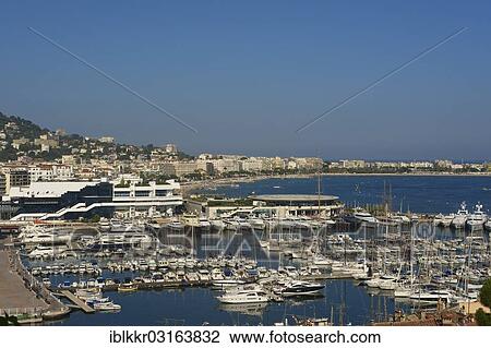 Stock Image - "Marina, Cannes, French Riviera, Alpes-Maritimes, Provence-Alpes-Cote d? ÇÖAzur, France, Europe". Fotosearch